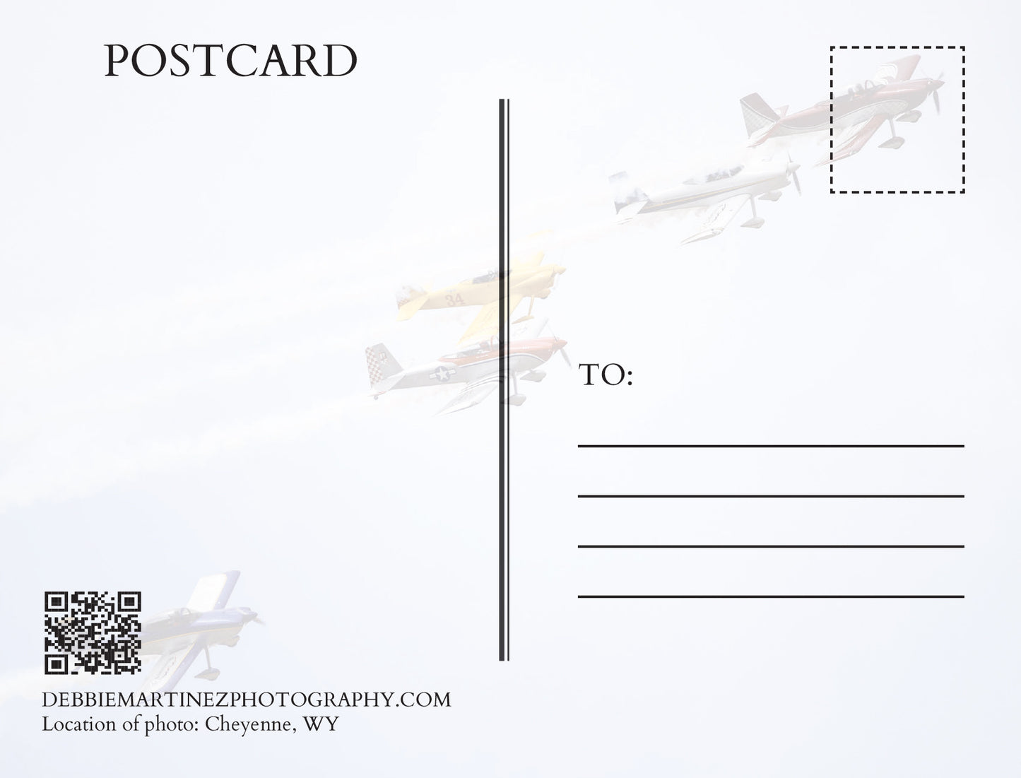 Aerobatic Planes in Formation Postcard - Cheyenne