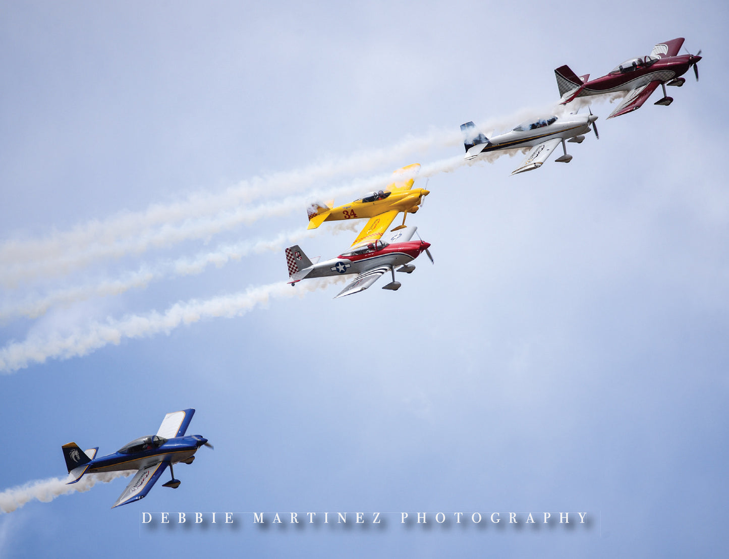 Aerobatic Planes in Formation Postcard - Cheyenne