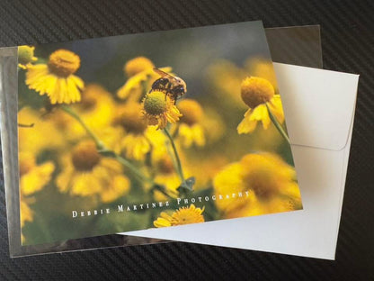 Bumblebee on Wildflowers Notecard – Cheyenne Botanic Garden, Wyoming