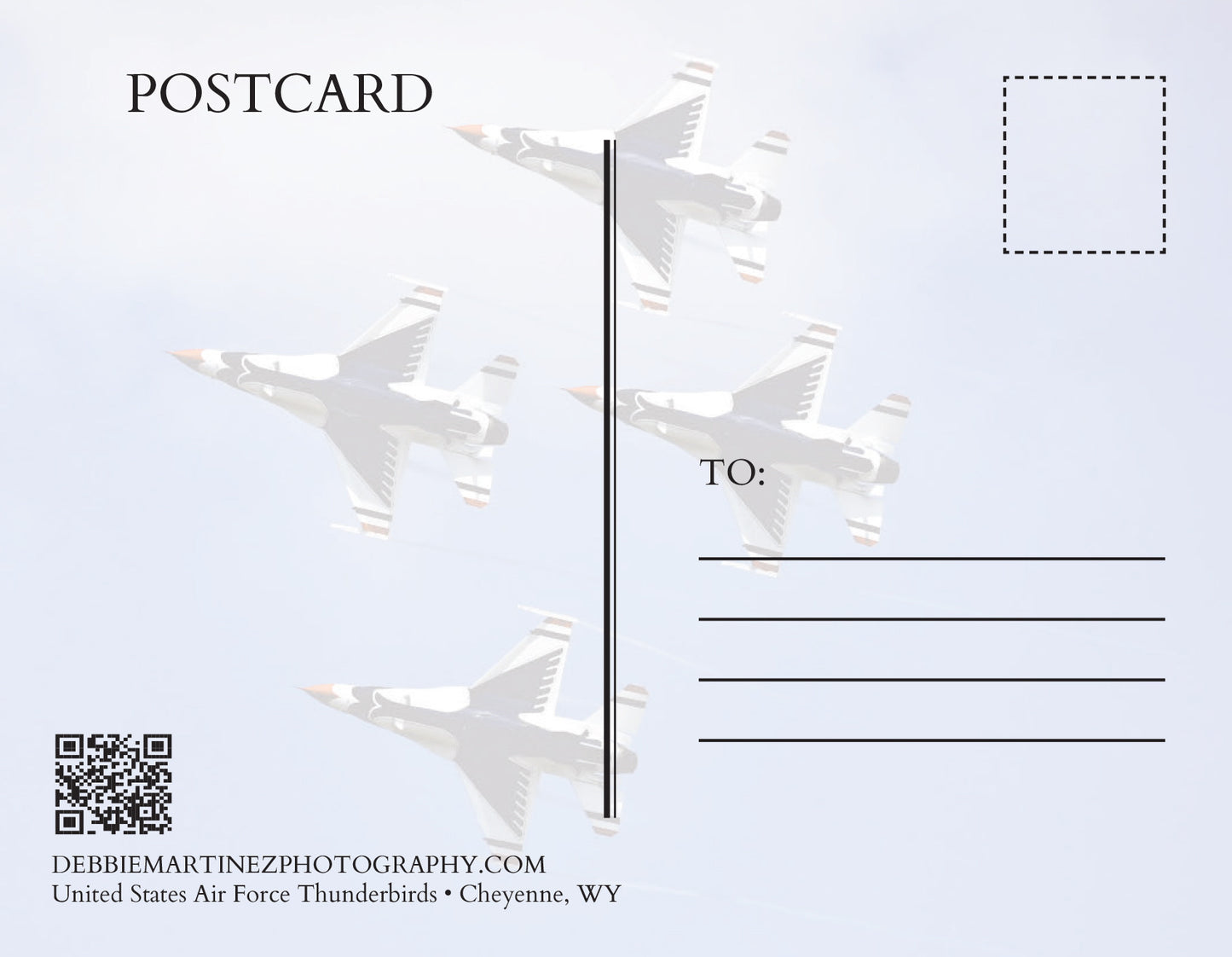 USAF Thunderbirds Formation Postcard - Cheyenne