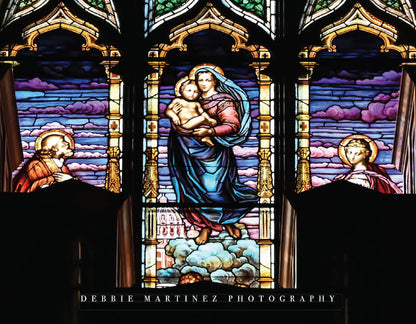 Cathedral of St. Mary Stained Glass Postcard - Cheyenne