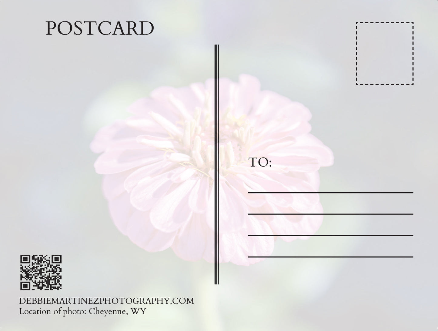 Luminosa Zinnia Postcard - Cheyenne