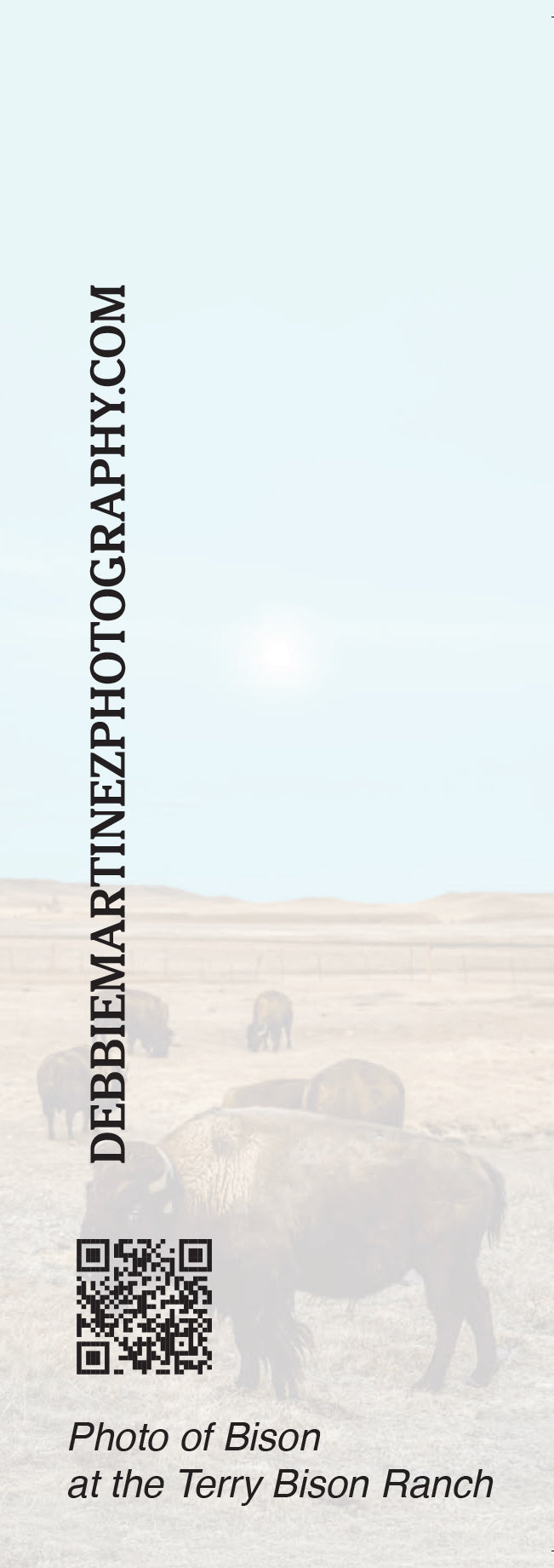 Beauty in Wyoming Bison Bookmark – Terry Bison Ranch, Cheyenne, Wyoming