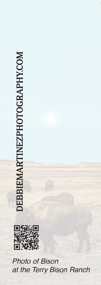 Beauty in Wyoming Bison Bookmark – Terry Bison Ranch, Cheyenne, Wyoming