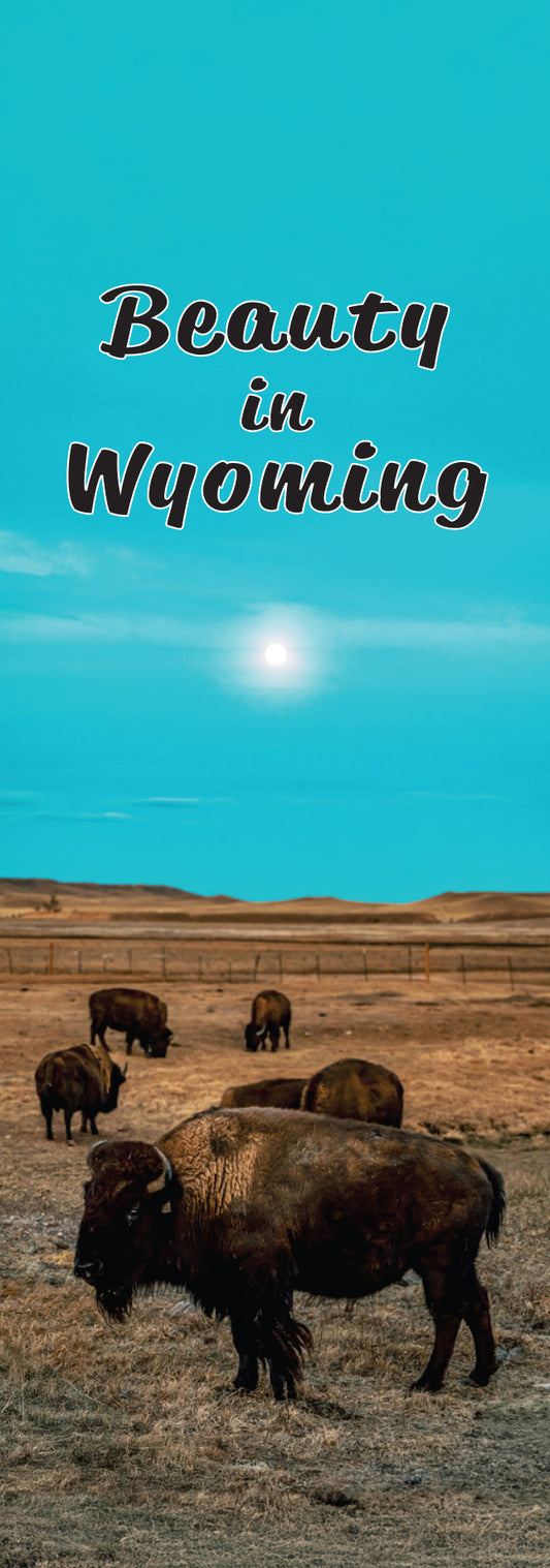 Beauty in Wyoming Bison Bookmark – Terry Bison Ranch, Cheyenne, Wyoming