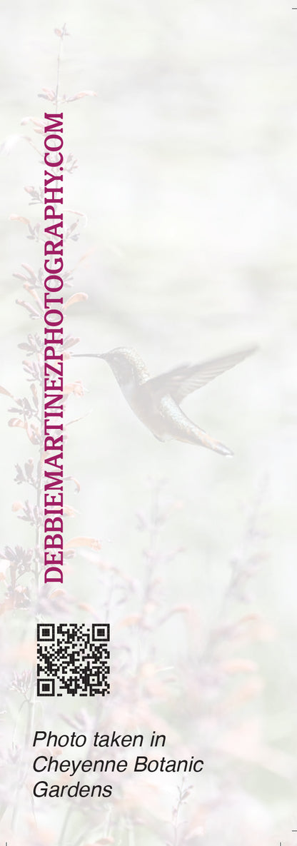 Flying Through This Book Hummingbird Bookmark – Cheyenne Botanic Gardens, Wyoming