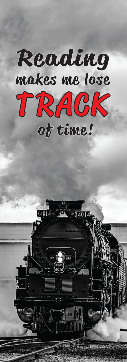 Reading Makes Me Lose Track of Time Big Boy 4014 Bookmark – Cheyenne, Wyoming